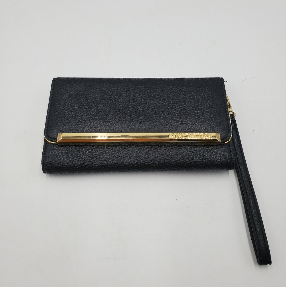 Steve Madden Trifold Wallet Black